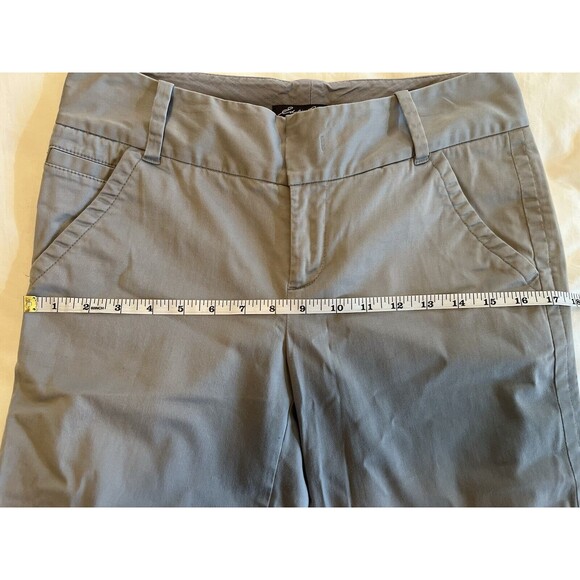 Eddie Bauer Mercer Fit Gray Khaki Dress Pants Women Size 4 Wrinkle Resistant - Picture 8 of 10